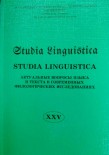 Studia Linguistica XXV