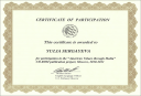 Сертификат участника проекта
