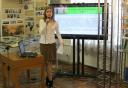 Аспирант А.Александрова выступает с презентацией проекта по теме НИР